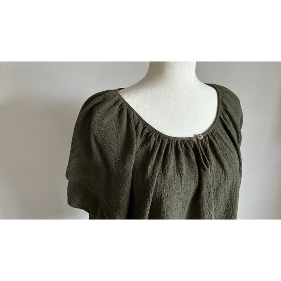 Olive Green Women's Top - Picture 10 of 11